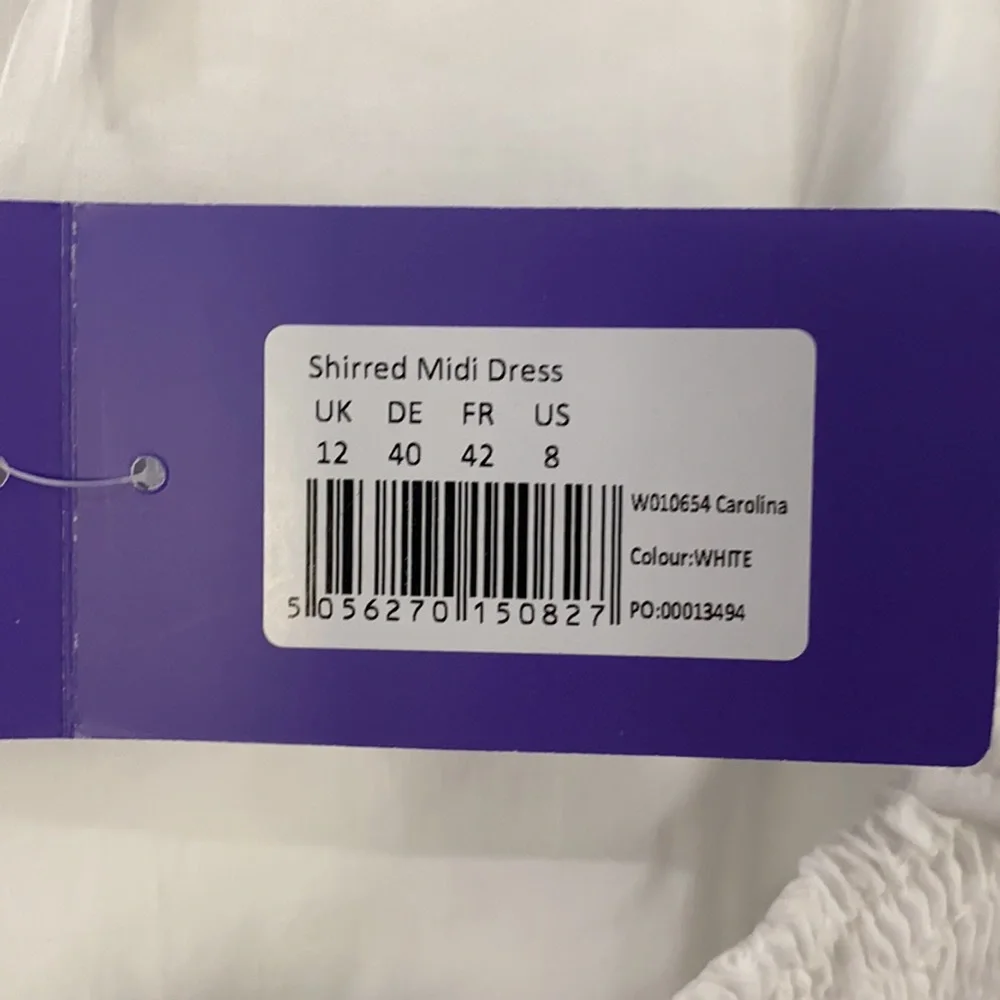 Seraphine Maternity / White Shirred Maternity Maxi Dress / BNWT - Picture 5 of 5